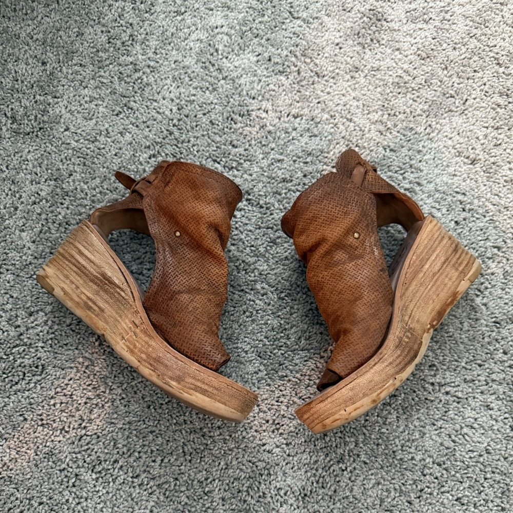 A.S. 98 Nathan Leather Wedge